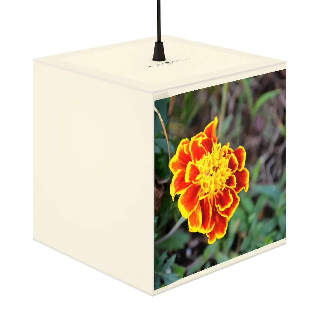 Red and Yellow Flower Personalized Lamp