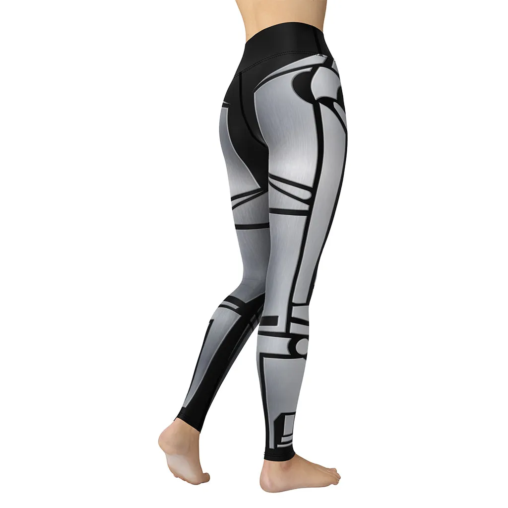 Robo Chic Armor Yoga Leggings