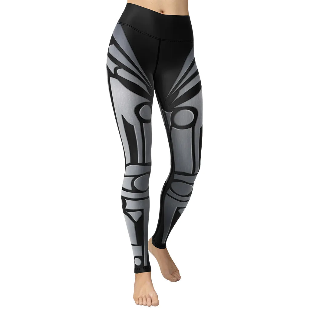 Robo Chic Armor Yoga Leggings