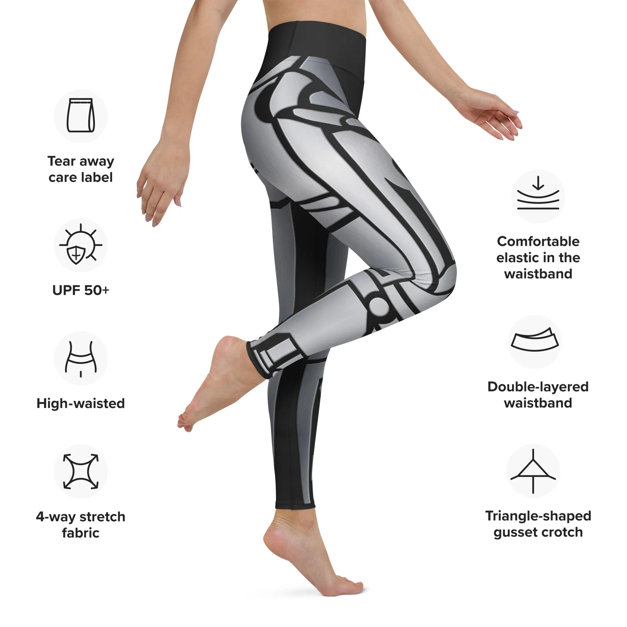 Robo Chic Armor Yoga Leggings