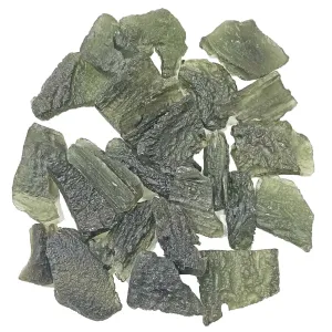 Rough Moldavite Tektite Lot - 2-10g pieces