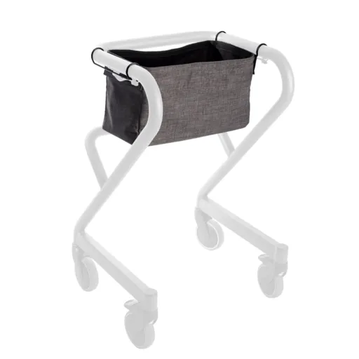 SALJOL 20L Bag for Page Indoor Rollator | Woven Grey Fabric