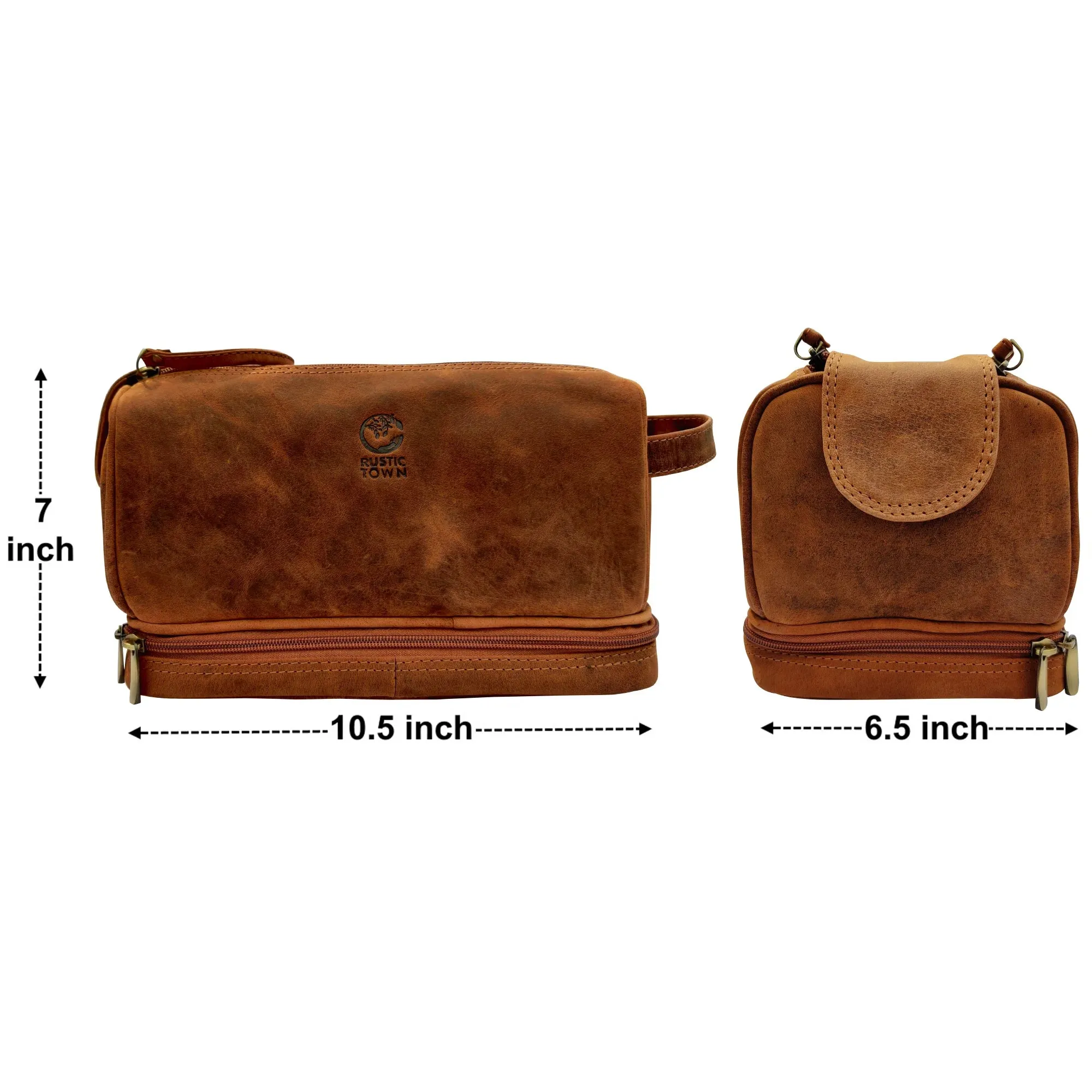 Sam's Stylish Leather Toiletry Bag