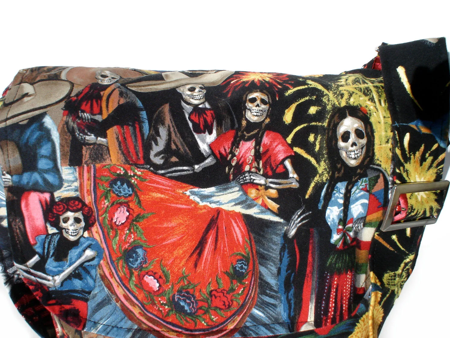 San Marcos  Day of The Dead  Messenger Bag #MB532