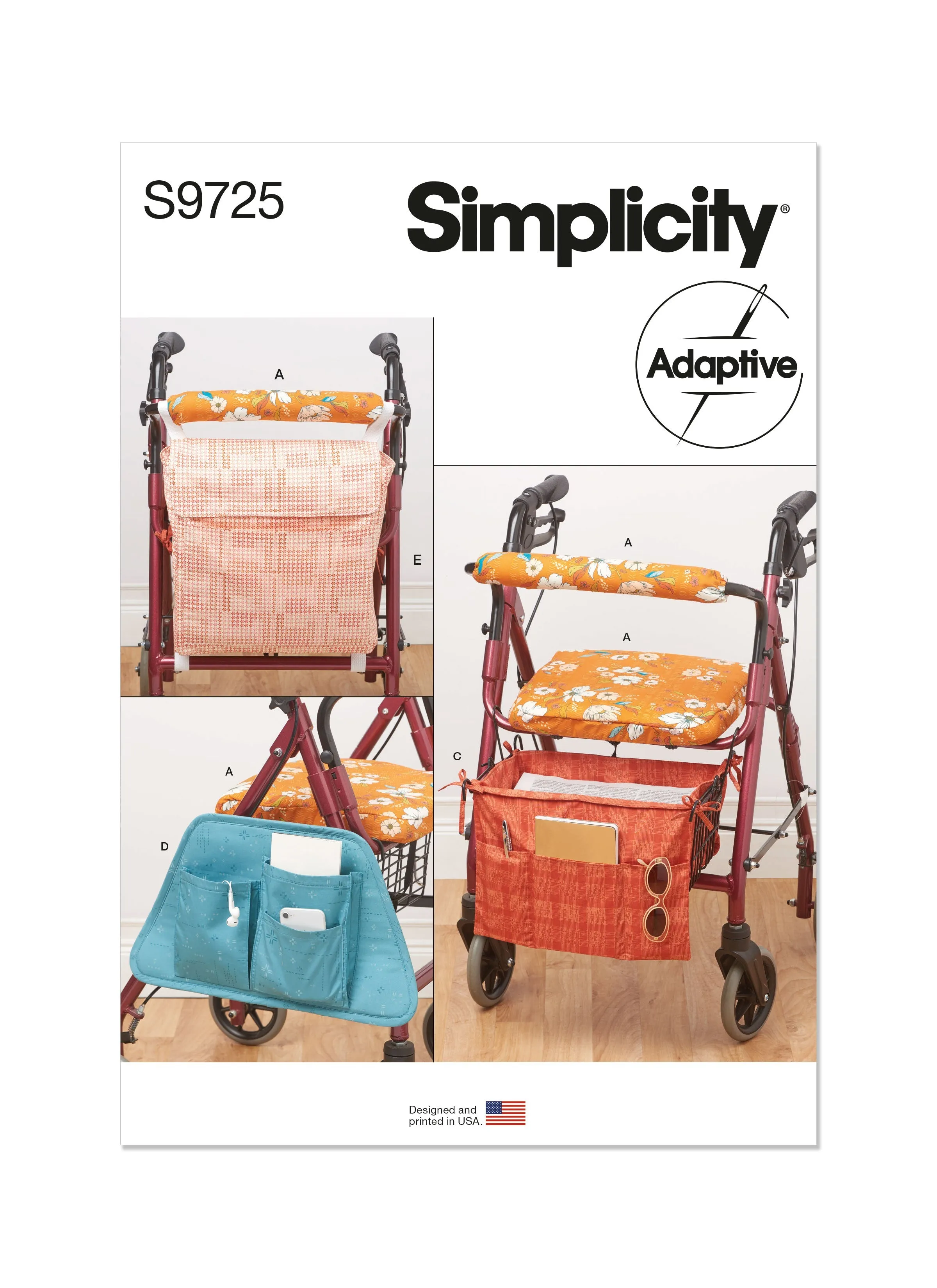 Simplicity 9725 Wheeled Walker Accessories Sewing pattern