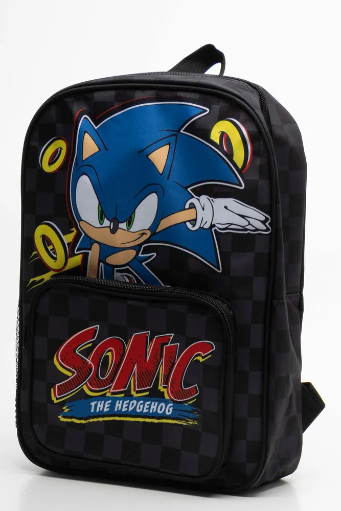 Sonic Front Pocket Backpack Black