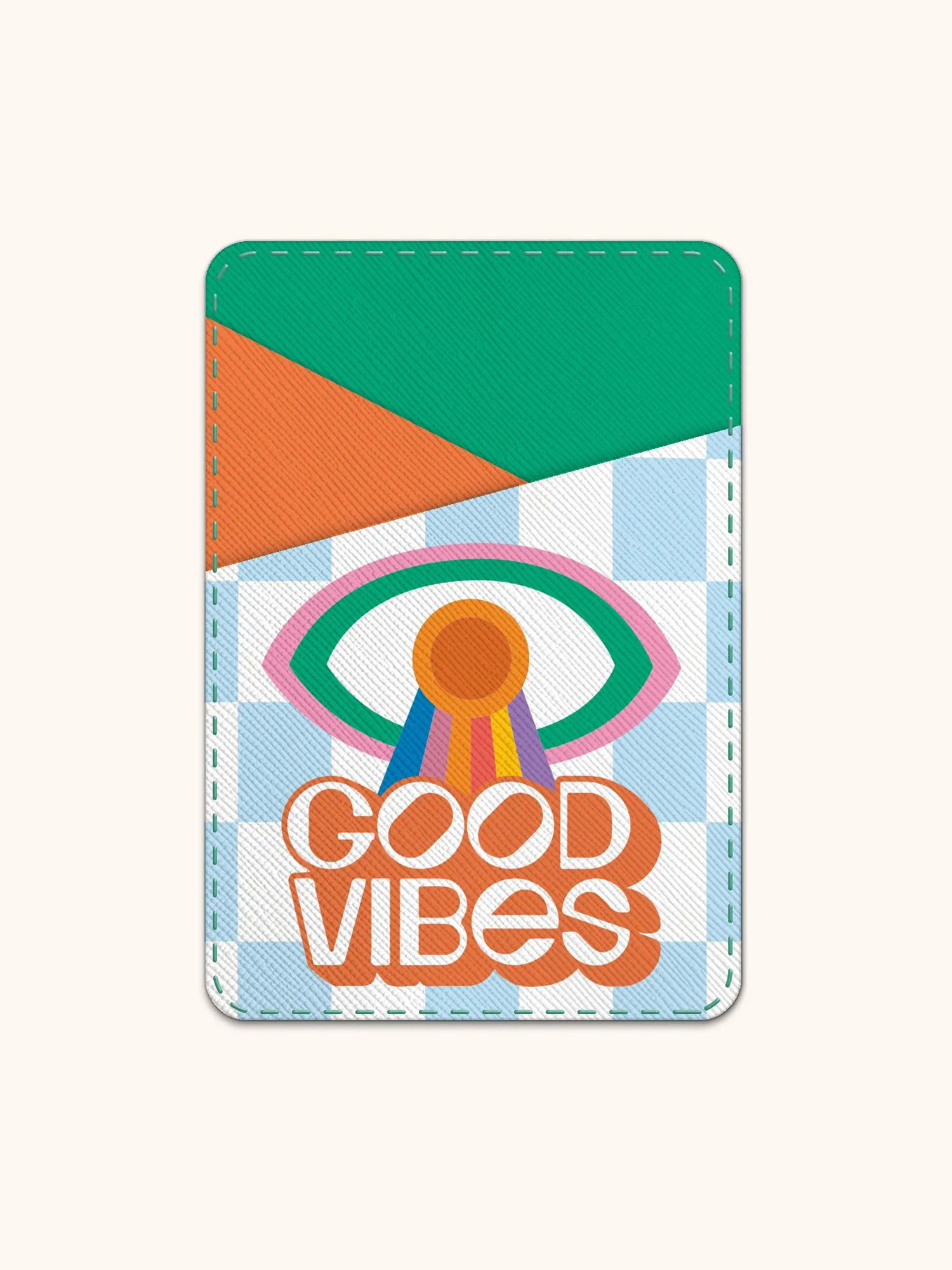 Spread Good Vibes Stick-On Cell Phone Wallet