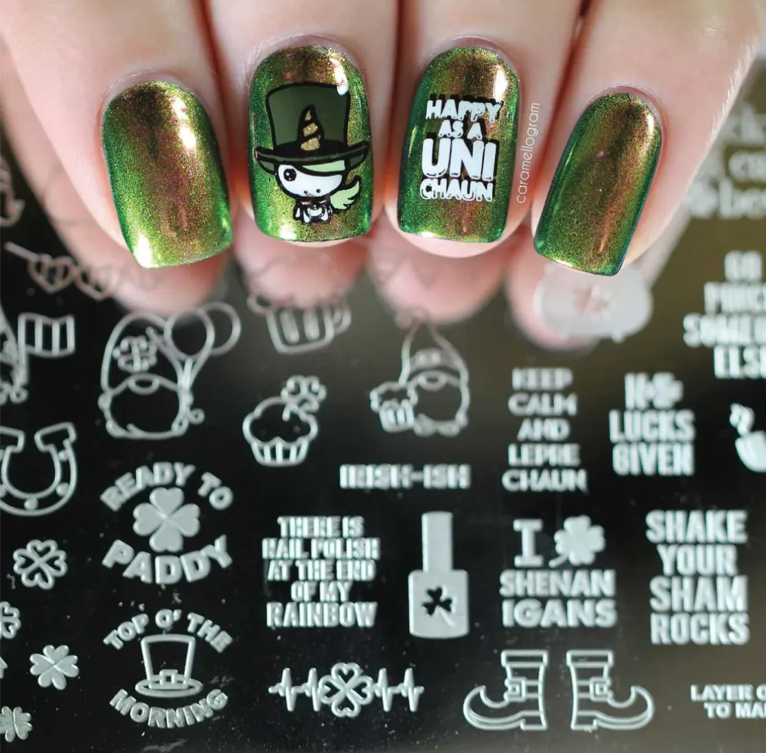 St Patrick's Day 5 - Uber Chic Mini Stamping Plate