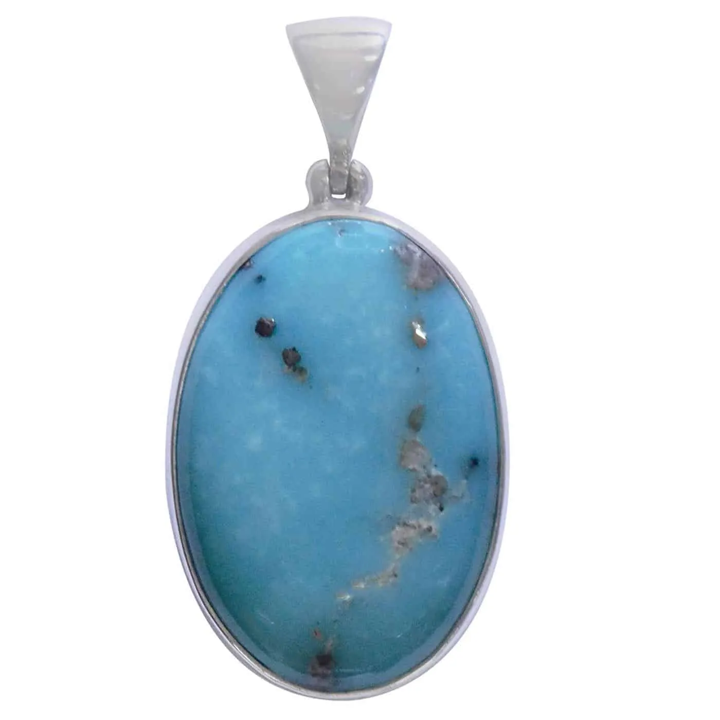 Starborn Sterling Silver Natural Nacozari Turquoise Pendant