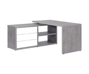 Sten 60" Desk With Storage Return