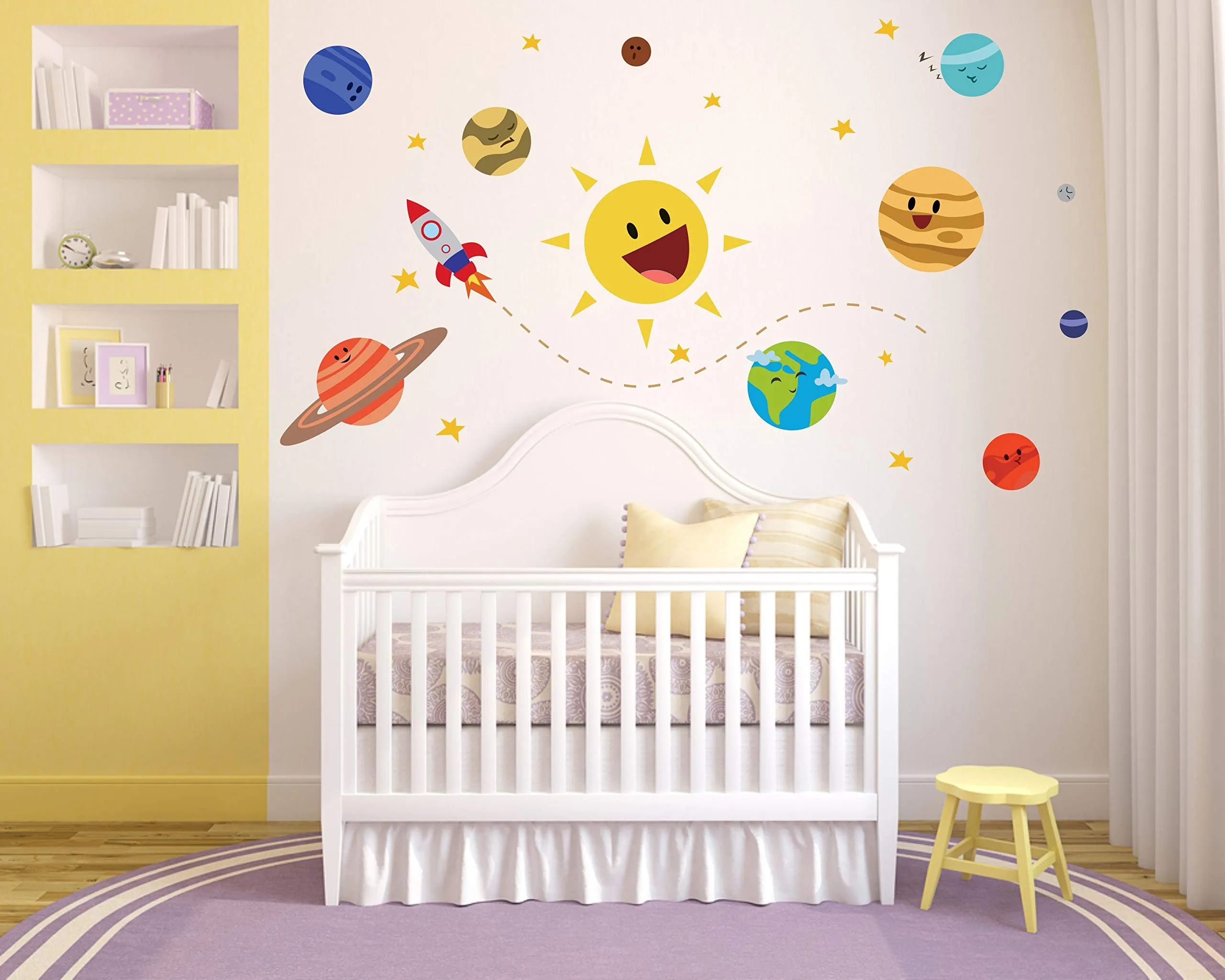 Sticker Hub Solar System Wall Sticker 71cm X 76cm AS241