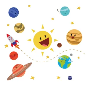 Sticker Hub Solar System Wall Sticker 71cm X 76cm AS241