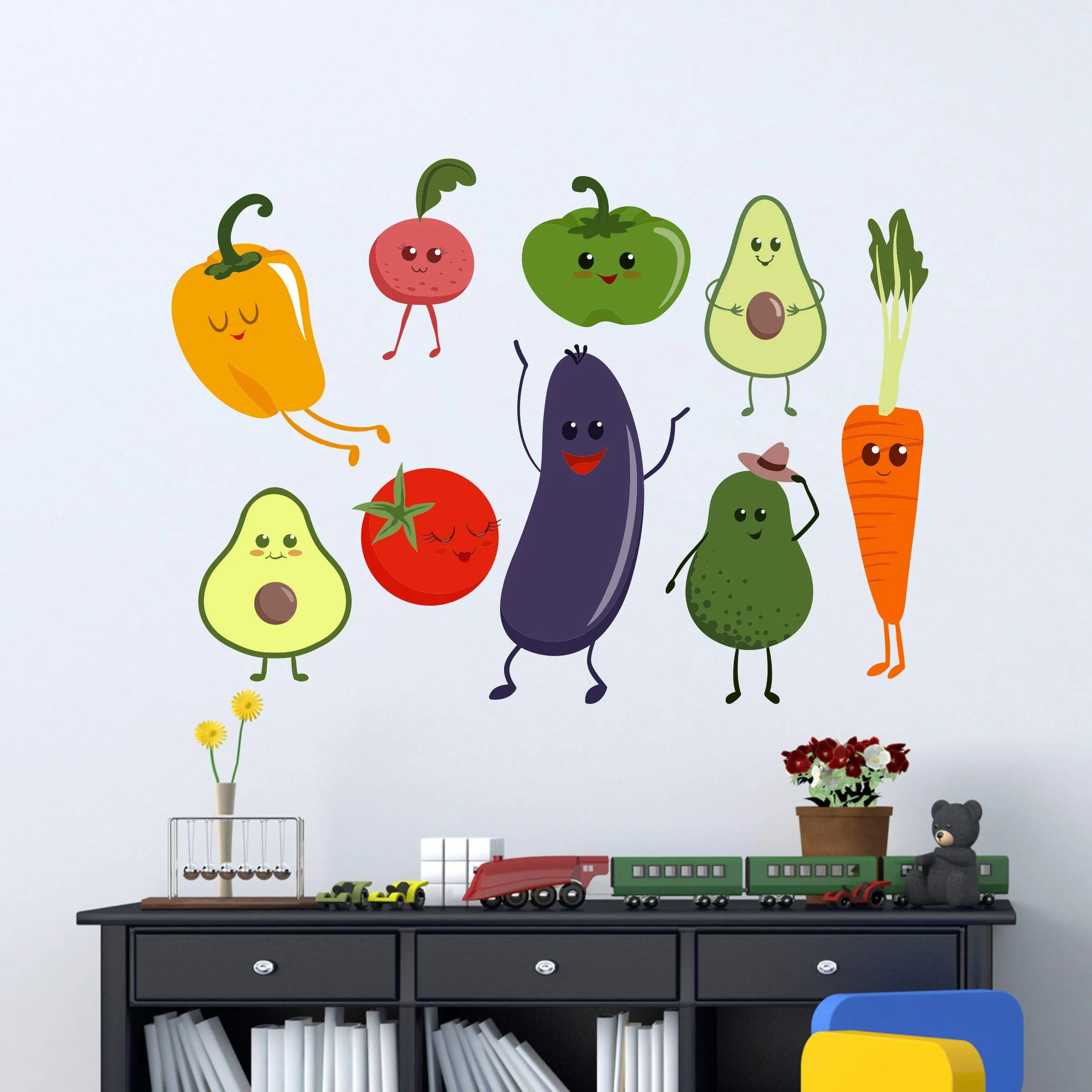 Sticker Hub Vegetables Wall Sticker 46cm X 64cm AS254