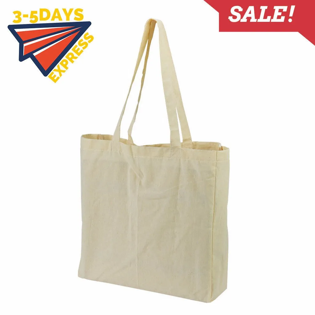 Stock Calico Bag With Gusset (SCB-13)