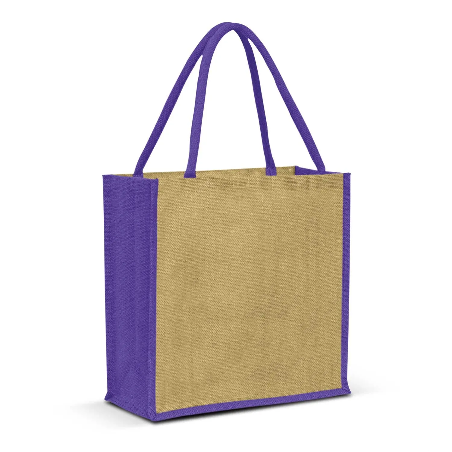 Stock Jute Square Shopper-Coloured(SJB-06T)