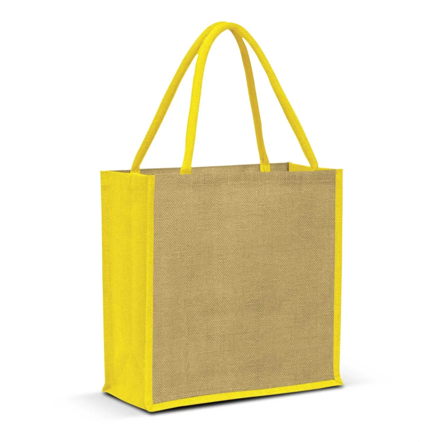 Stock Jute Square Shopper-Coloured(SJB-06T)