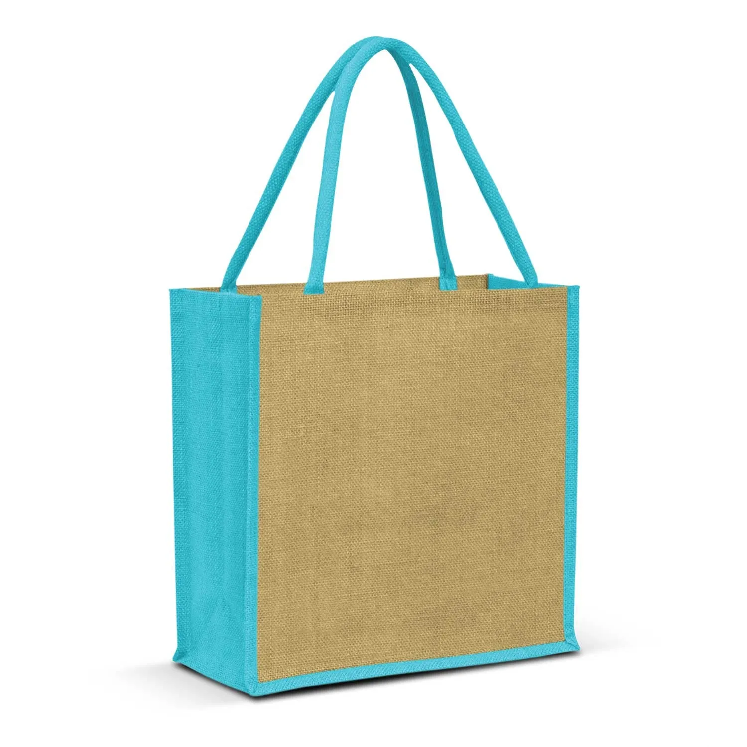 Stock Jute Square Shopper-Coloured(SJB-06T)