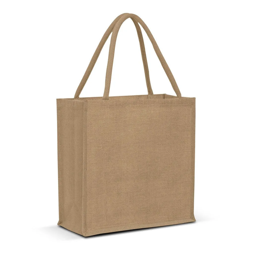 Stock Jute Square Shopper-Coloured(SJB-06T)