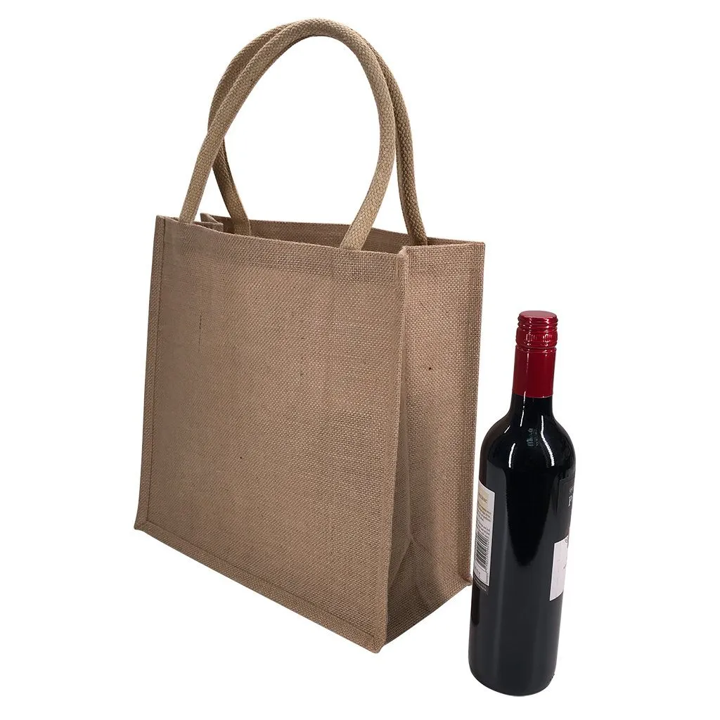 Stock Jute Square Shopper-Coloured(SJB-06T)