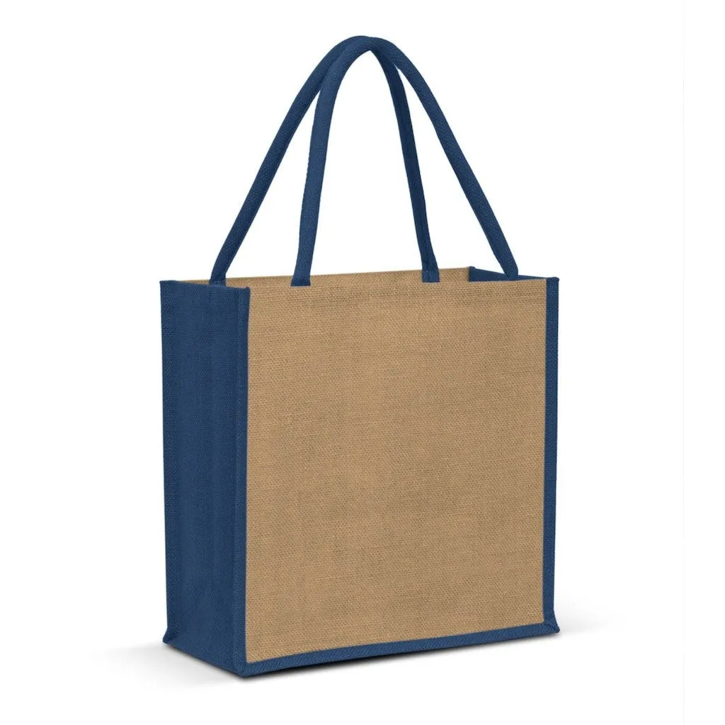 Stock Jute Square Shopper-Coloured(SJB-06T)