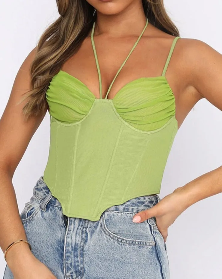 Strap Bustier Stylish Corset Top