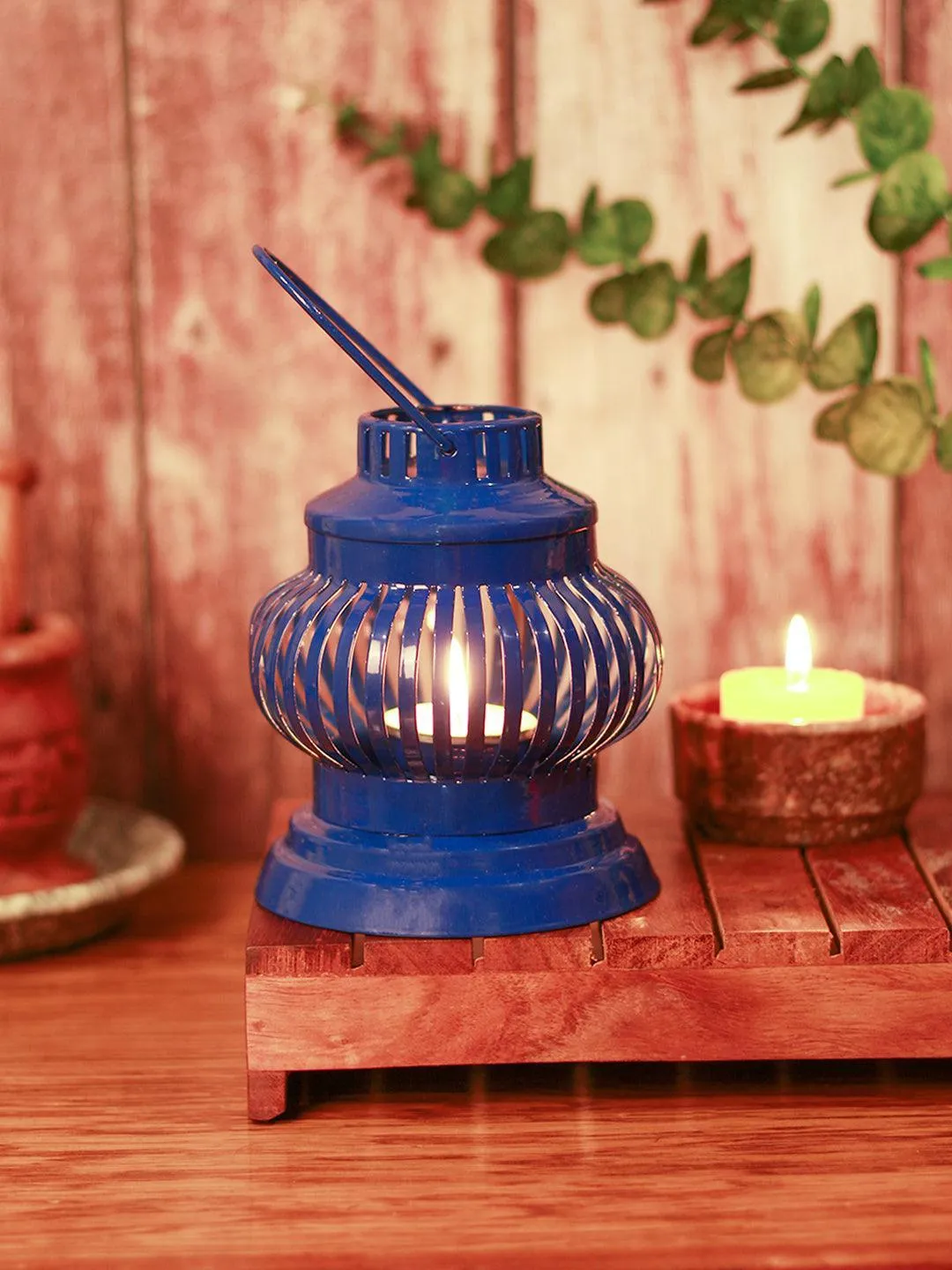 Stylish Blue Hanging Lantern