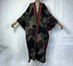 Stylish Camo Long Fall Cardigan