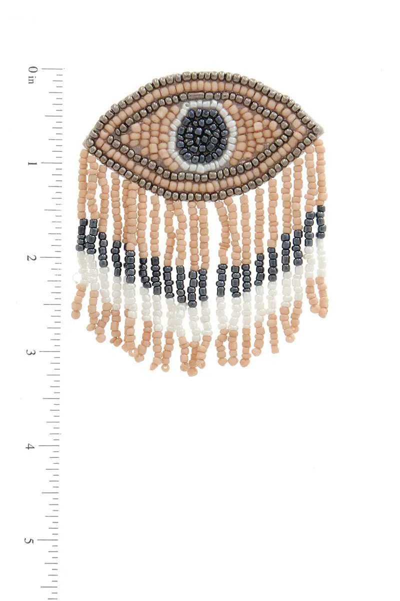 Stylish Evil Eye Drop Fringe Earring