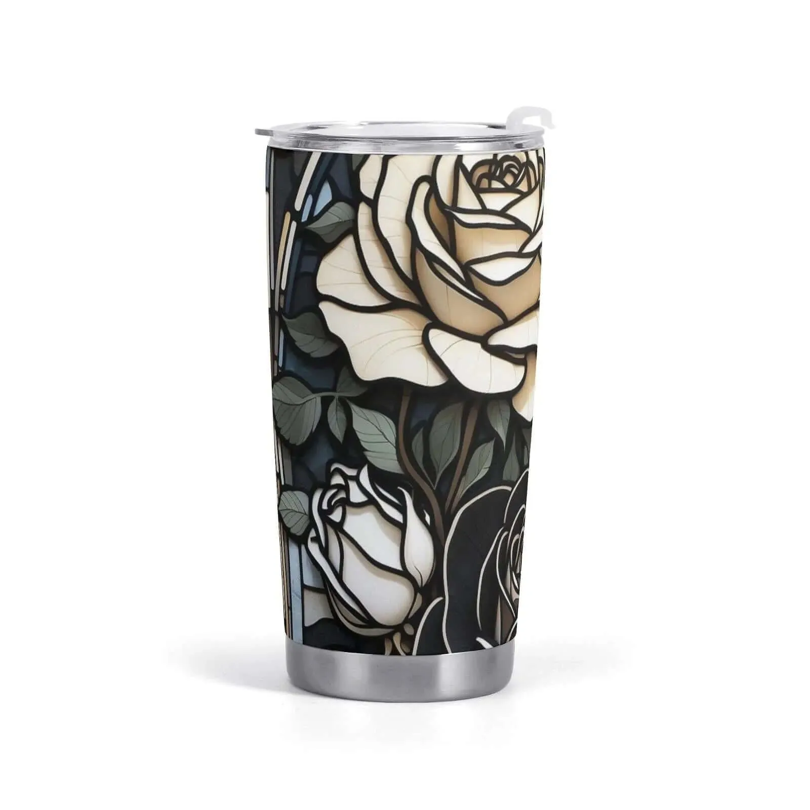 Stylish Gothic Roses Car Cup