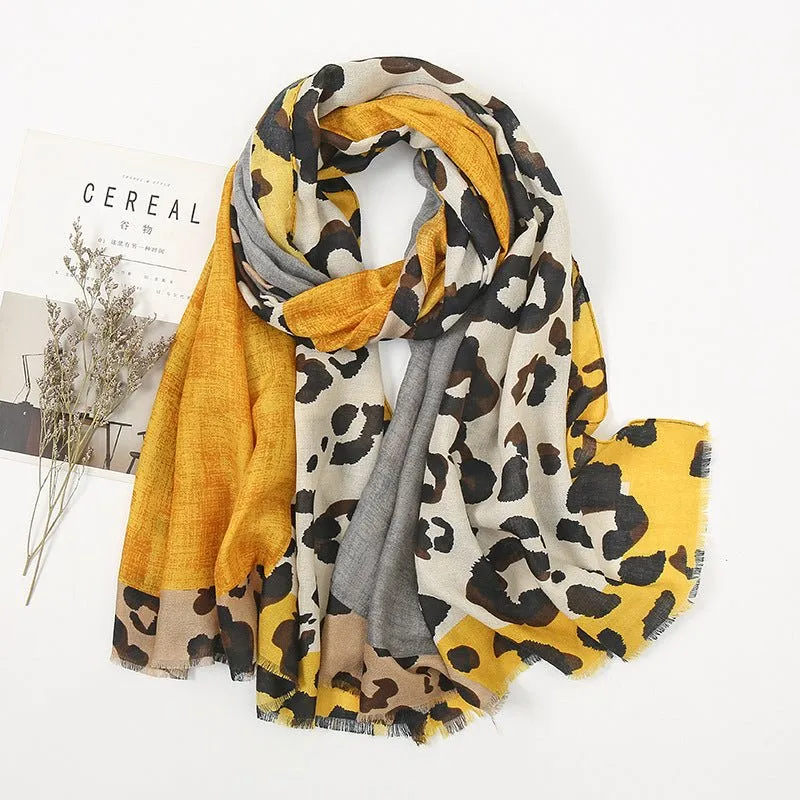 Stylish Leopard Print Scarf Hijab (MH092)