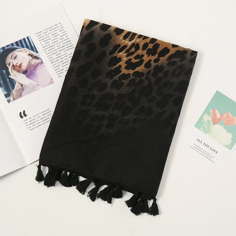 Stylish Leopard Print Scarf Hijab (MH092)