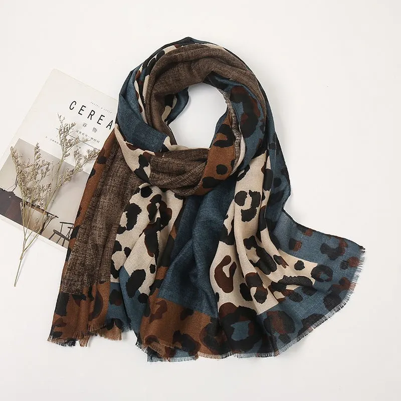 Stylish Leopard Print Scarf Hijab (MH092)