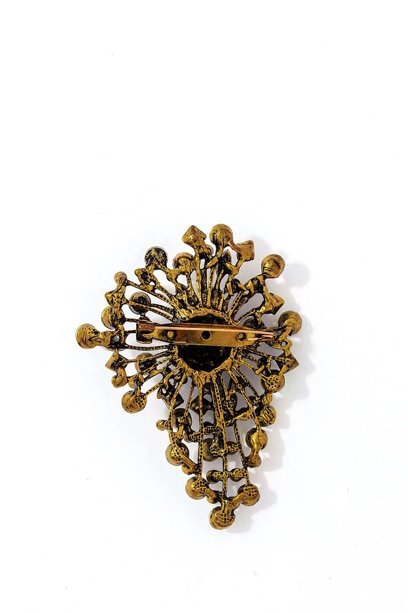 Stylish Modern Multi Rhinestone Brooch