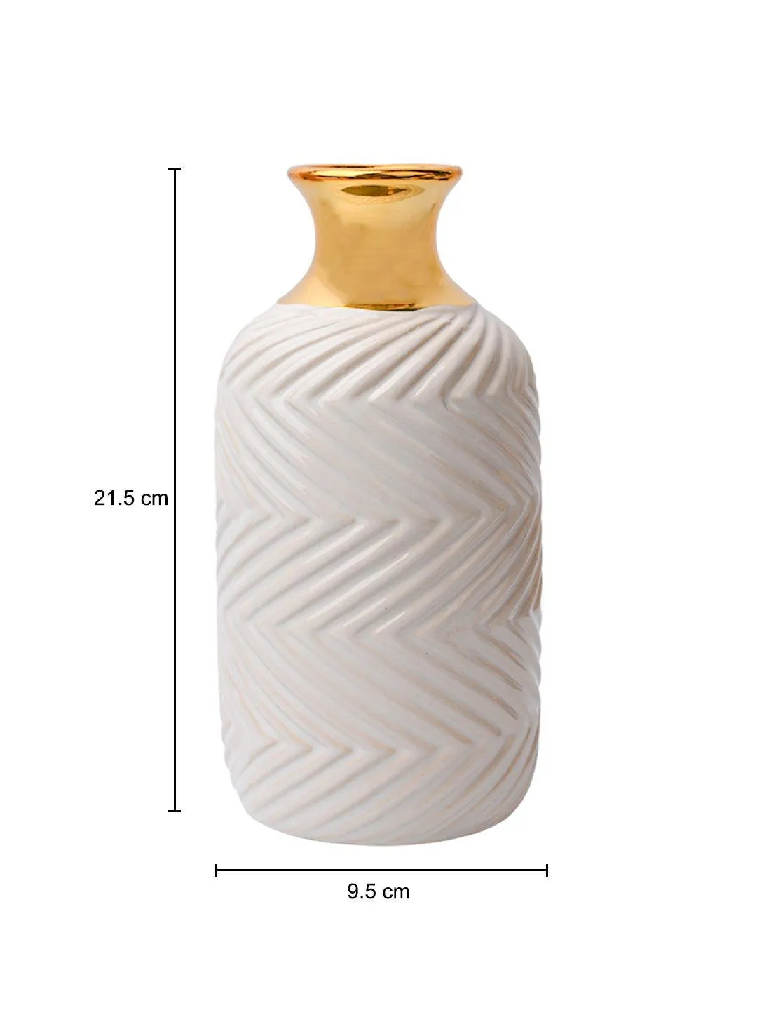 Stylish White Ceramic Vase