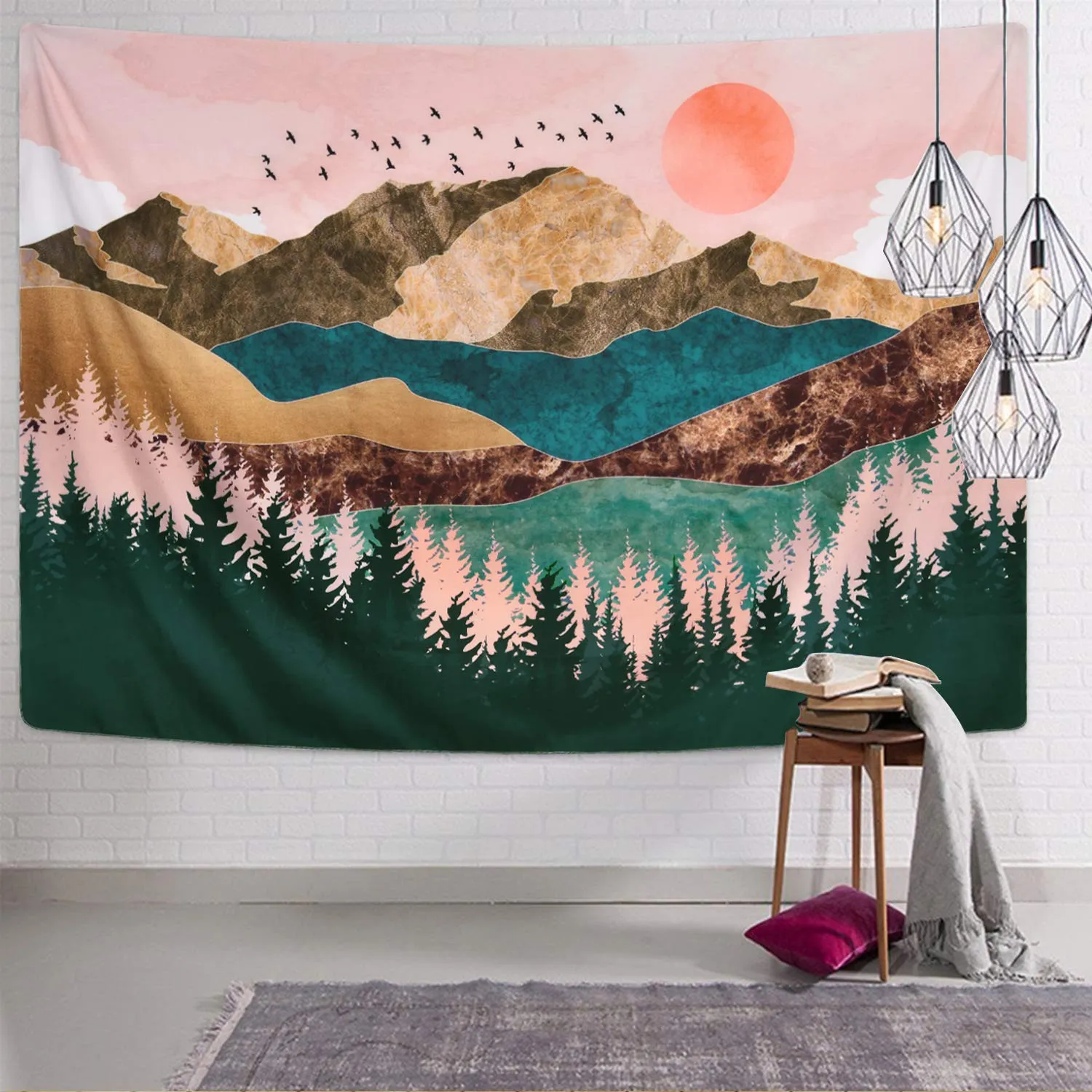 Sunset Mountain Tapestry