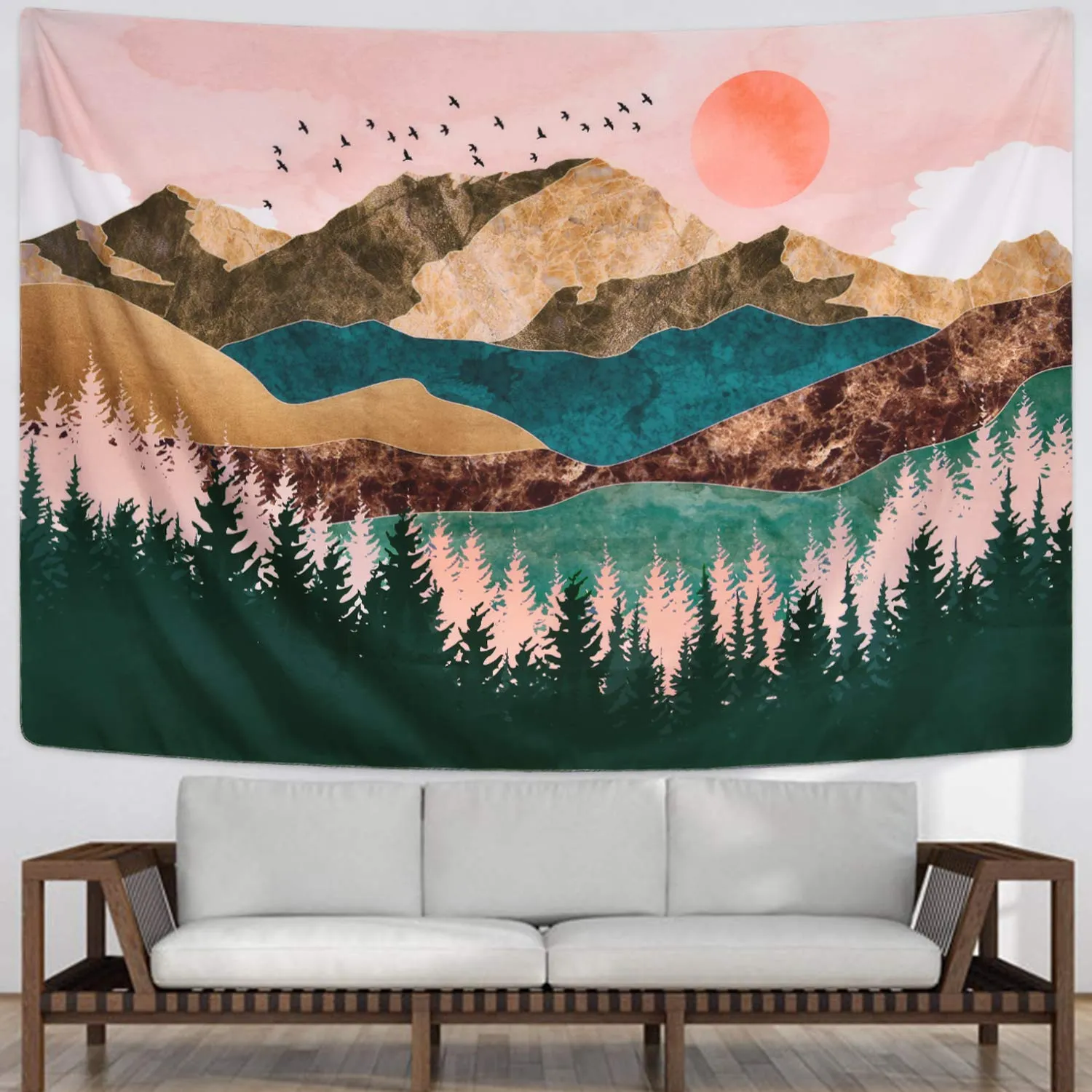 Sunset Mountain Tapestry