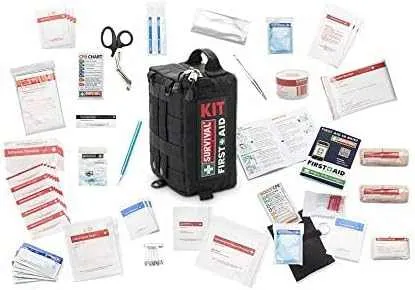 SURVIVAL Vehicle First Aid KIT Premium First Aid Kit for Vehicles and Outdoor Emergencies 94 Pieces