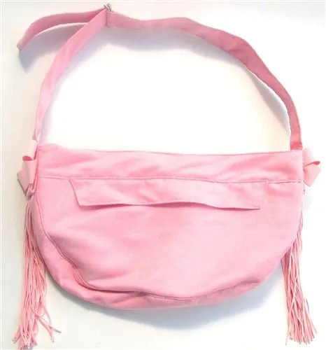 Susan Lanci Luxe Suede Cuddle Carrier in Pink