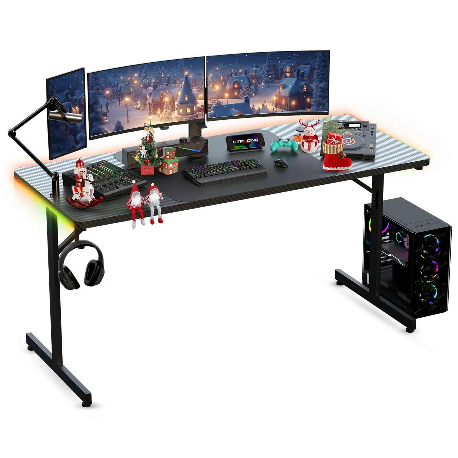 T-Shaped Series RGB Gaming Desk GTP200