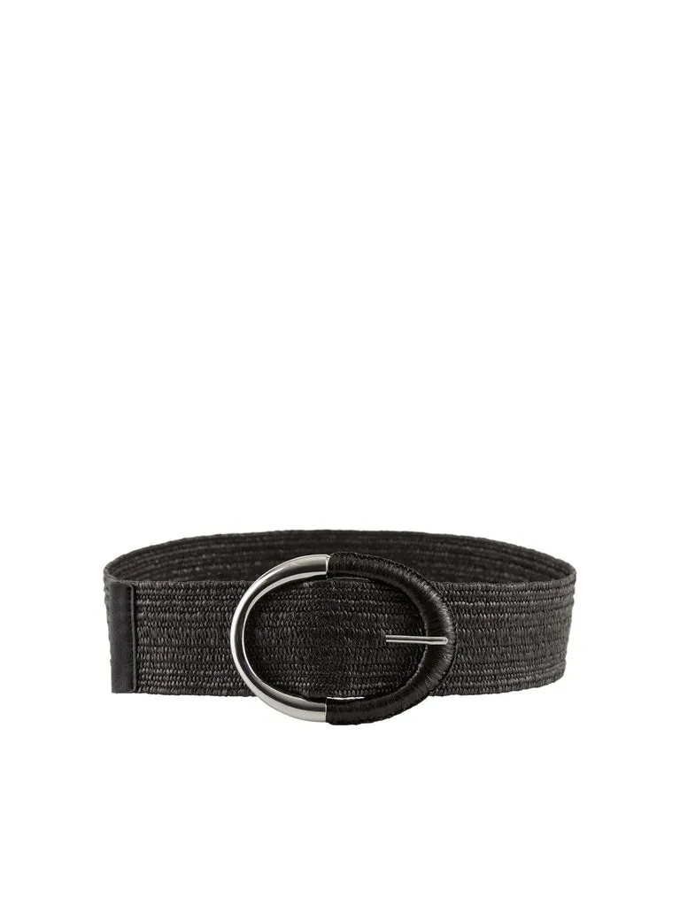 Taryn Straw Belt (Black)