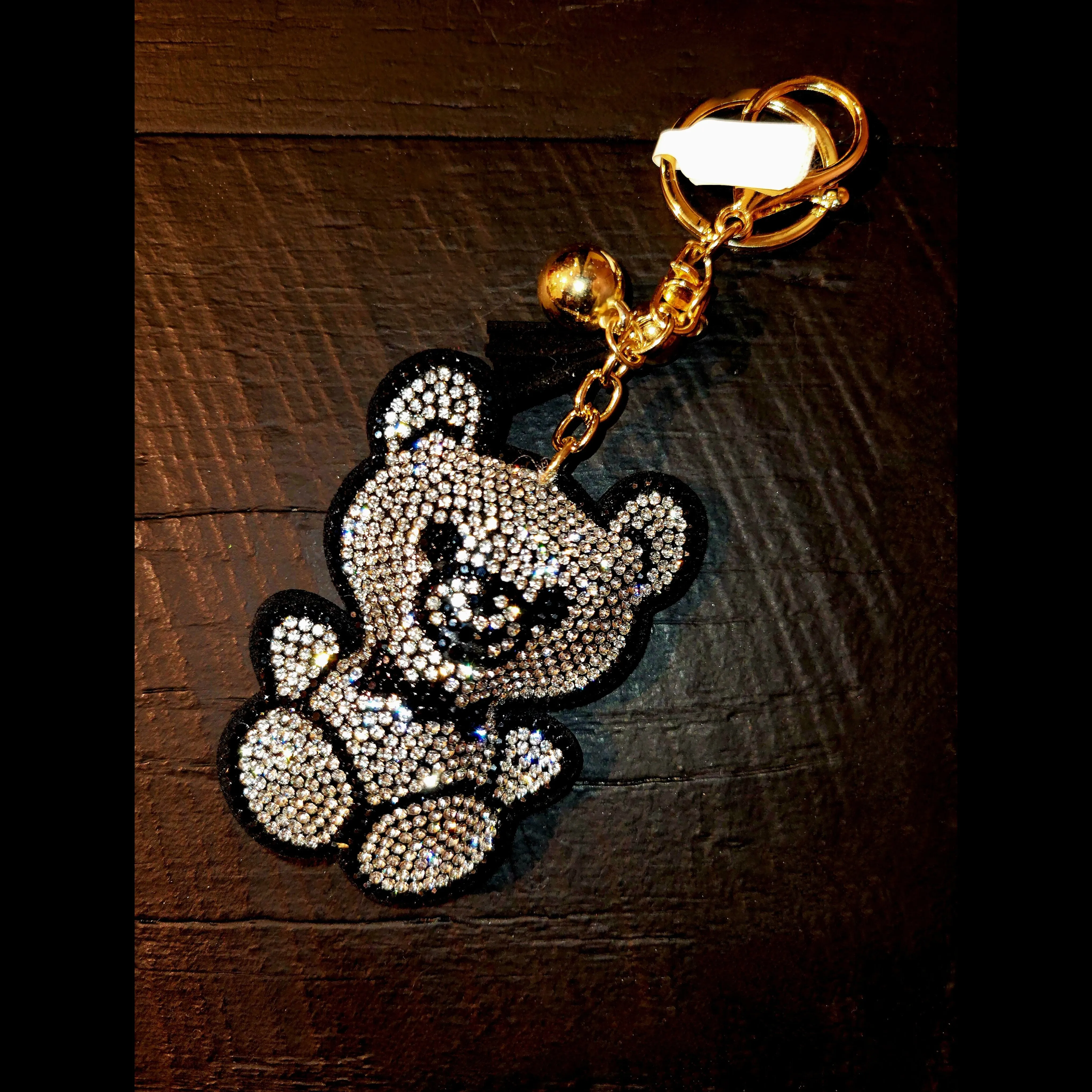 Teddy Bedazzled Keychain