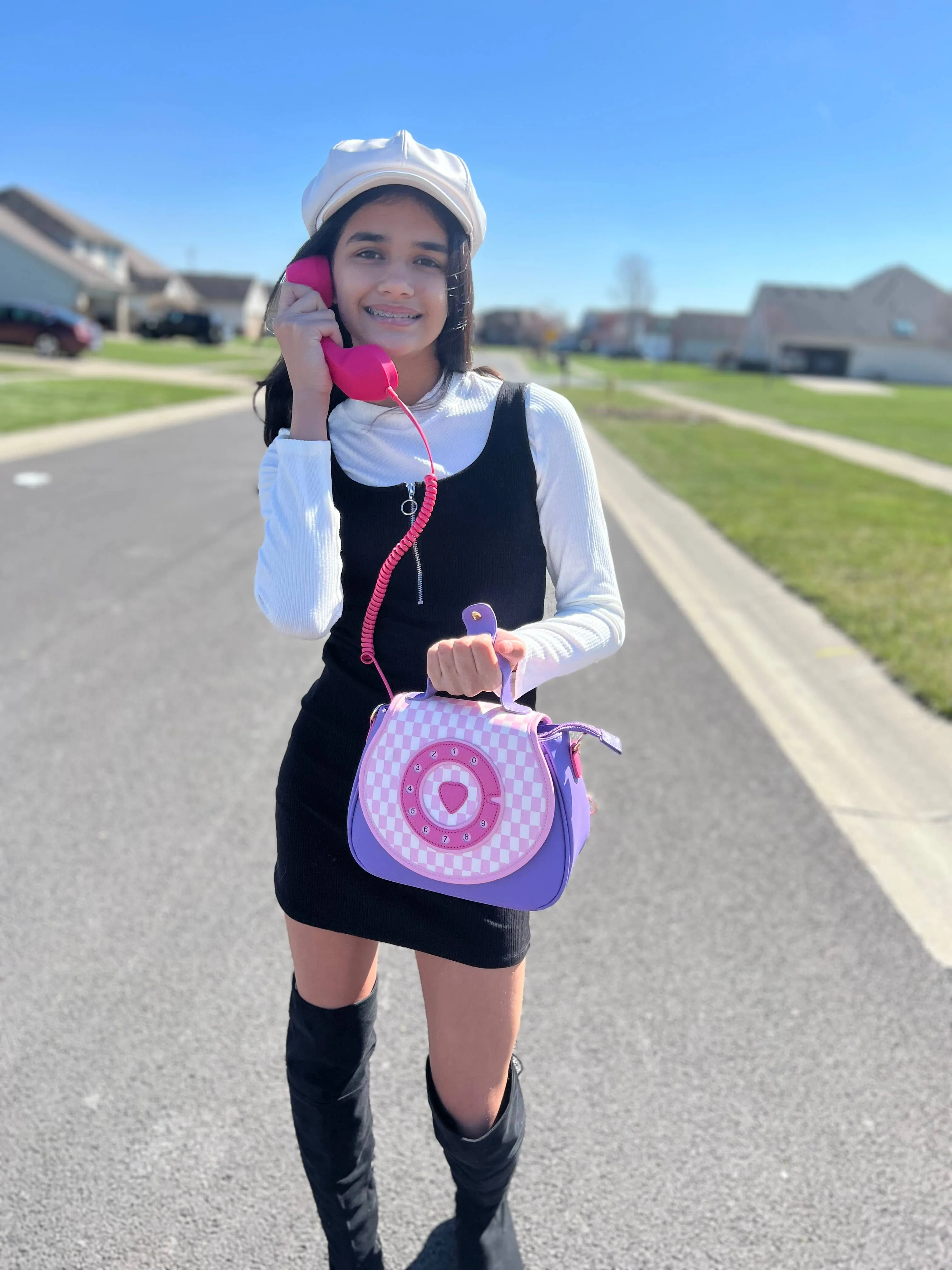 Telephone Handbag with Real Phone Usage