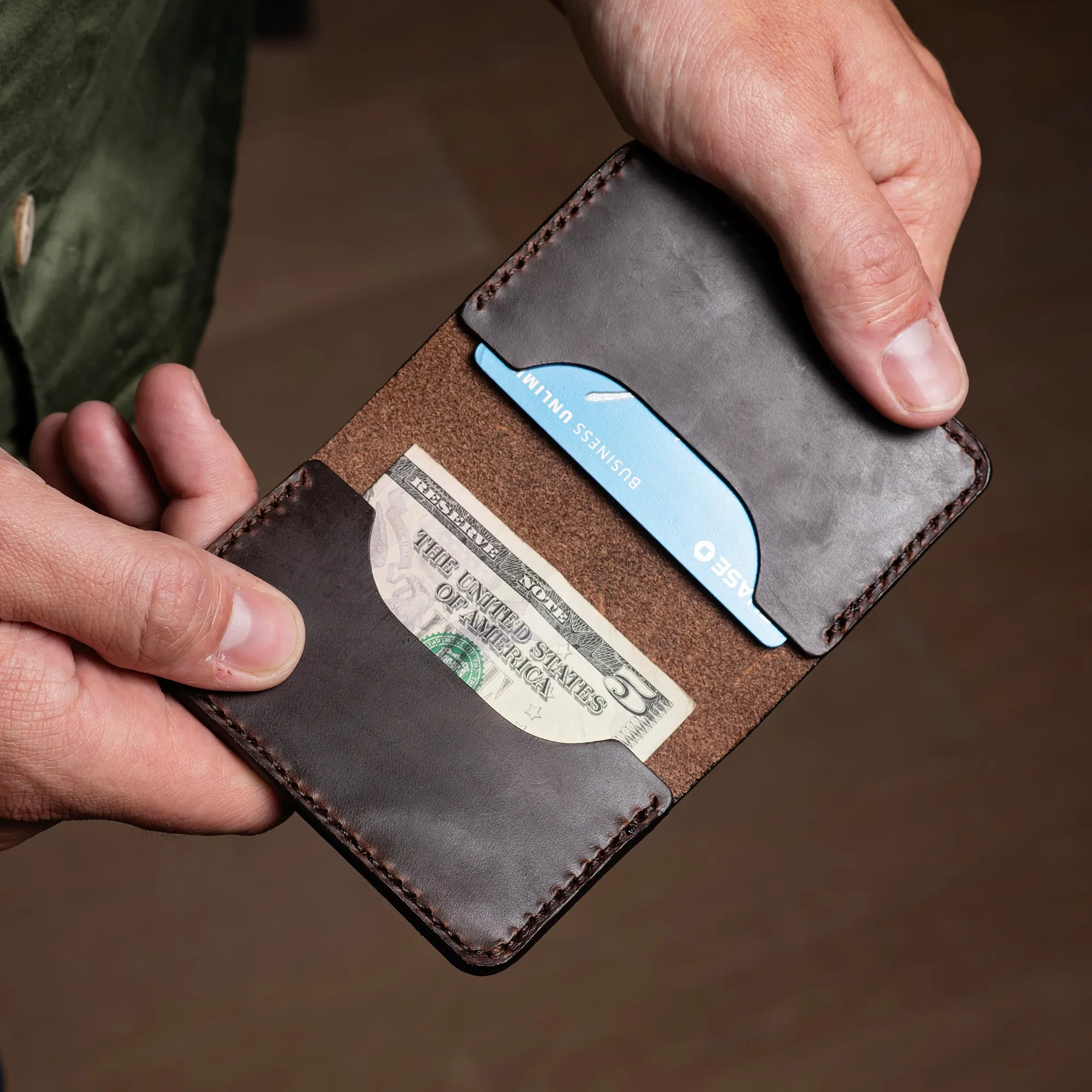 Terrain - Personalized Leather Bifold Wallet