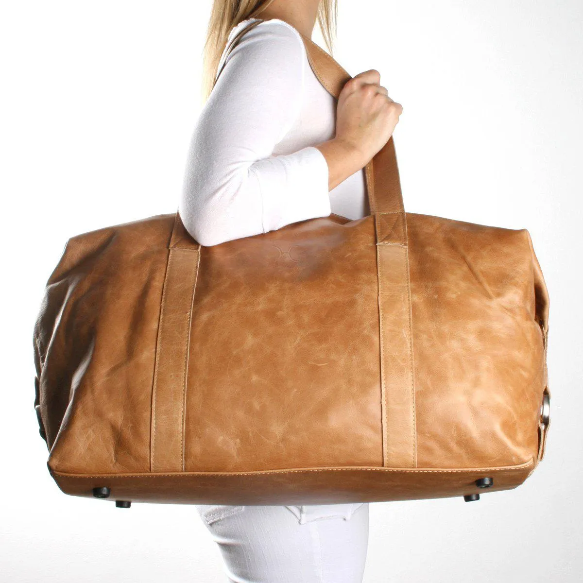 Thandana Masai Leather Carrier Luggage Bag