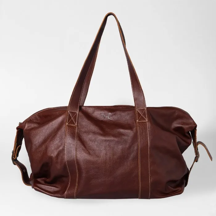 Thandana Masai Leather Carrier Luggage Bag