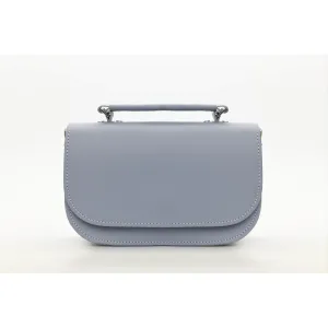 The Aqua - Handmade Leather Bag in  Lilac Grey