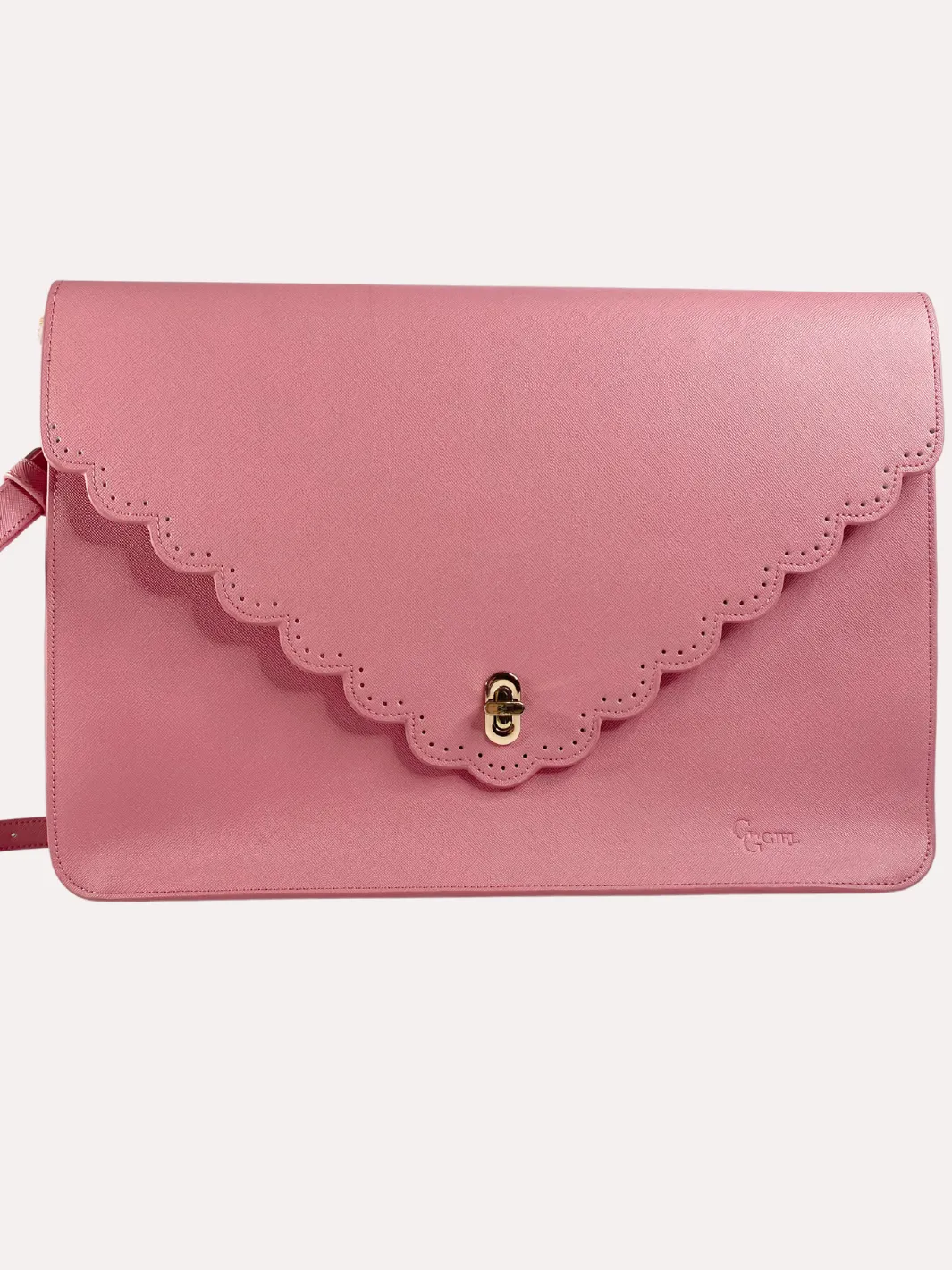 The Harper Laptop Bag in Lipstick Pink