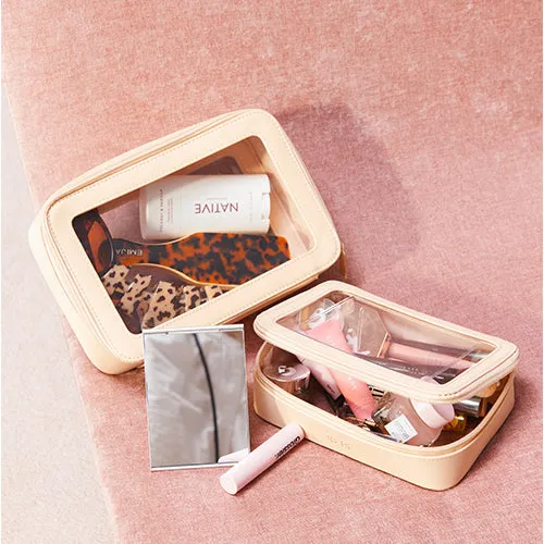 The In Flight Cosmetic Set in Beige