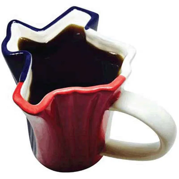 The Texas "Flag" Shaped Mug - 12 oz