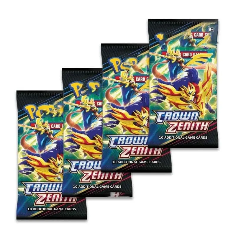 TIYA ENTERPRISE Trading Cards Game for Kids Poke Cards Booster Pack Game Scarlet & Violet Card with Action Booster Packs (36 Crown Zenith)